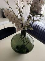 Groen vaas groot, Huis en Inrichting, Woonaccessoires | Vazen, Ophalen of Verzenden, Minder dan 50 cm, Groen, Glas