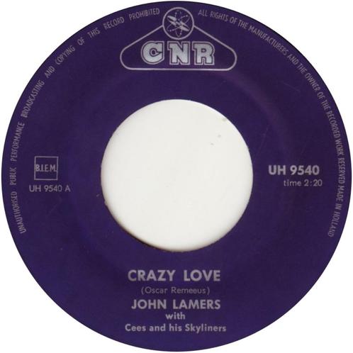 John Lamers With Cees And His Skyliners-Crazy Love-nederbeat, Cd's en Dvd's, Vinyl Singles, Gebruikt, Pop, Ophalen