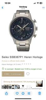 Seiko SSB387P1 Heren Polshorloge - Nieuw in doos ongedragen!, Polshorloge, Overige materialen, Nieuw, Ophalen of Verzenden