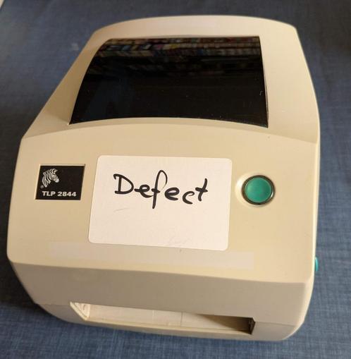 ZEBRA TLP2844 Labelprinter voor onderdelen (DEFECT), Computers en Software, Labelprinters, Niet werkend, Etiket, Tape-label, Ophalen of Verzenden