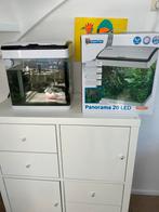 Superfish panorama aquarium 20L led licht en verl extras, Dieren en Toebehoren, Vissen | Aquaria en Toebehoren, Ophalen, Zo goed als nieuw