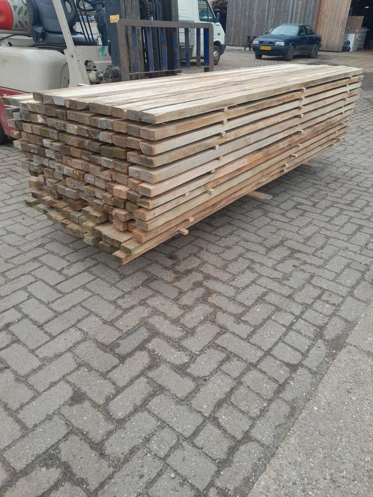 Nette gebruikte balkjes 3.00 x 7 x 4 cm, Doe-het-zelf en Verbouw, Hout en Planken, Balk, Vuren, 50 mm of meer, Ophalen of Verzenden