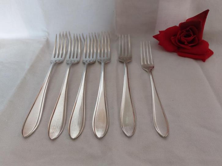 Gero verzilverd 90 en 100 | 618 of 218 Puntfilet bestekdelen, Antiek en Kunst, Antiek | Bestek, Verzenden