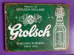 Groot Grolsch. Bier bord. Metaal 40 bij 30, Ophalen of Verzenden, Zo goed als nieuw