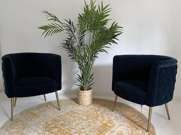 Bold Monkey Such a Stud fauteiuls Donker Blauw, Huis en Inrichting, Fauteuils, Zo goed als nieuw, Stof, 50 tot 75 cm, 75 tot 100 cm