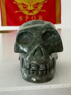 Groene jaspis skull doodshoofd, Ophalen of Verzenden, Nieuw