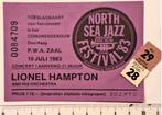 LIONEL HAMPTON = ticket = jazz = 1983=Den Haag, Verzamelen, Ophalen of Verzenden, Zo goed als nieuw, Foto of Kaart