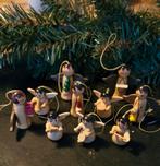 Vintage blank houten kersthangers, Verzenden