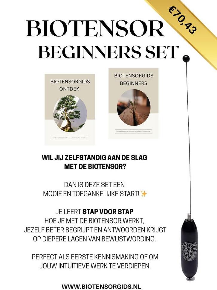 Biotensor beginners set, Boeken, Esoterie en Spiritualiteit, Zo goed als nieuw, Instructieboek, Meditatie of Yoga, Ophalen of Verzenden