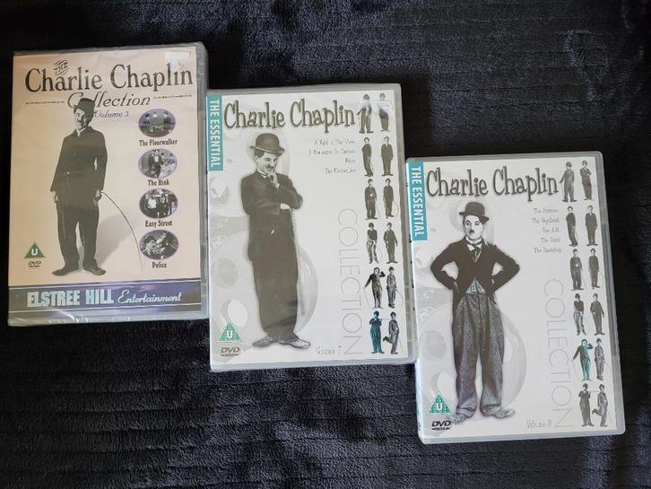 Set van 3 DVD's Charlie Chaplin, Cd's en Dvd's, Dvd's | Komedie, Nieuw in verpakking, Actiekomedie, Alle leeftijden, Verzenden