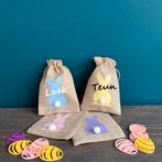 Paaszakje trekkoord konijn met naam, Ophalen of Verzenden, Nieuw, Kraamcadeau