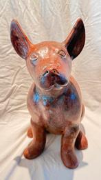 Zittende hond ( kruik ). Terracotta hoogte 34 cm, Ophalen, Gebruikt, Dier