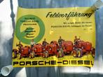 Oude reclame poster Porsche Diesel tractor, Ophalen of Verzenden, Gebruikt