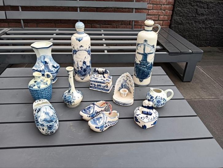 Delfts Blauw, Delfts Blauw brocante handpainted Delfts Blauw, Antiek en Kunst, Curiosa en Brocante, Ophalen of Verzenden