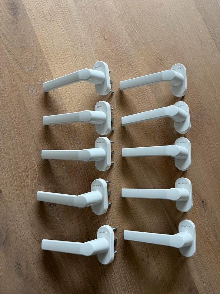 10x Schüco / schuco raamkruk – wit – nieuwstaat, Doe-het-zelf en Verbouw, Hang- en Sluitwerk, Zo goed als nieuw, Overige typen