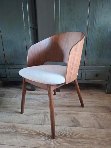 Eetkamerstoel kuipmodel Essenhout stoel chair Light & Living beschikbaar voor biedingen