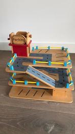 Autogarage hout met speelmat, Ophalen, Gebruikt