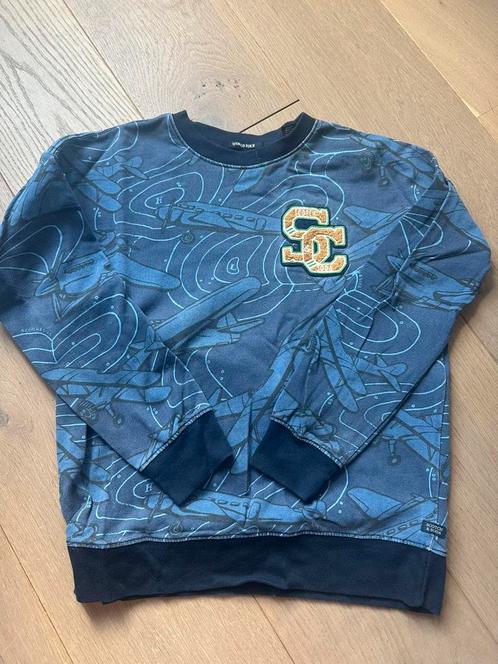Sweatshirt grijsblauw met vliegtuigen maat 152 Scotch & Soda, Kinderen en Baby's, Kinderkleding | Maat 152, Zo goed als nieuw