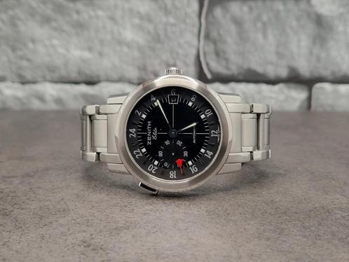 Zenith Elite Port Royal GMT 38mm automatic, watch only., Sieraden, Tassen en Uiterlijk, Horloges | Heren, Zo goed als nieuw, Polshorloge