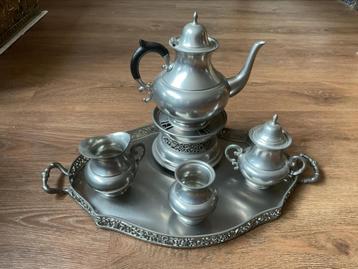 Tinnen tin servies koffieservies theeservies Tiel Holland beschikbaar voor biedingen