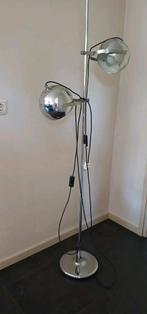 Retro stalen vloerlamp, Huis en Inrichting, Lampen | Vloerlampen, Ophalen, Gebruikt, Metaal, 150 tot 200 cm