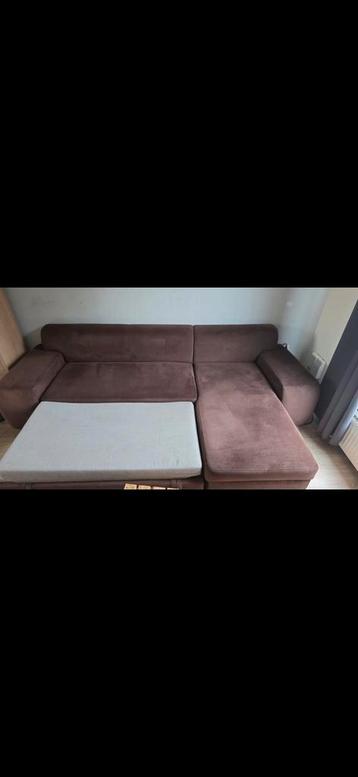 Hoekbank met Slaapfunctie - Goede Staat!