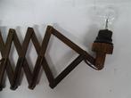 A5304 Harmonica Wandlamp Vintage, Huis en Inrichting, Lampen | Wandlampen, Ophalen of Verzenden, Gebruikt
