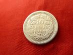 Wilhelmina - 10 cent zilver 1919 fr+/zf- (5736 b, Zilver, Ophalen of Verzenden, 10 cent, Koningin Wilhelmina