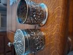 Verzilverde Douwe Egberts theebusjes, Antiek en Kunst, Antiek | Goud en Zilver, Ophalen