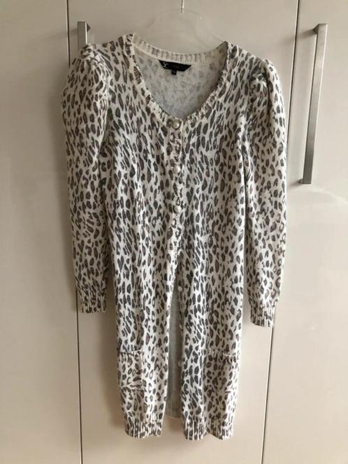 Simple City lange vest met dierenprint - 30% angora ZGAN, Kleding | Dames, Truien en Vesten, Zo goed als nieuw, Maat 36 (S), Ophalen of Verzenden