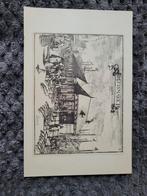 De Vismarkt - Oude Prent, Antiek en Kunst, Kunst | Etsen en Gravures, Ophalen of Verzenden
