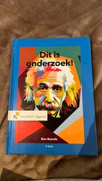 Ben Baarda - Dit is onderzoek!, Ophalen of Verzenden, Nieuw, Ben Baarda