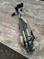 Stevig Manfrotto statief, Zo goed als nieuw, 150 tot 175 cm, Met balhoofd, Ophalen of Verzenden