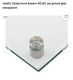 Spatscherm glas Transparant 80*60, Ophalen, Zo goed als nieuw, Overige typen