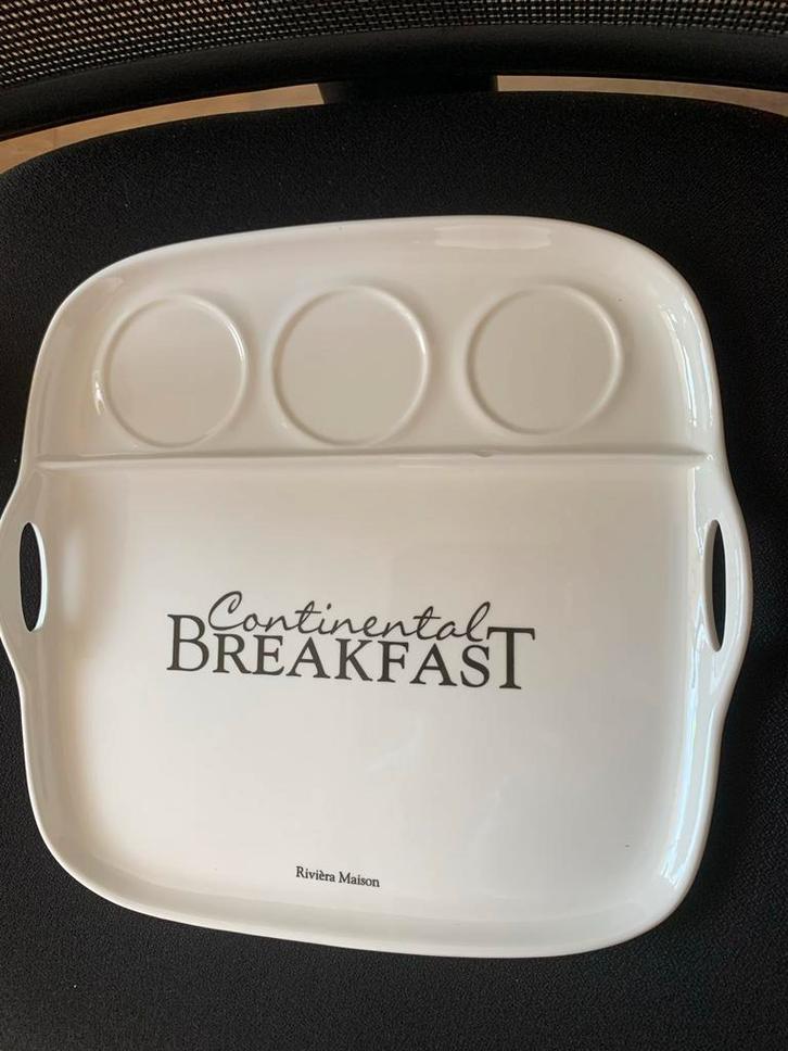 Riviera Maison Continental Breakfast Set, Huis en Inrichting, Woonaccessoires | Dienbladen, Zo goed als nieuw, Overige materialen