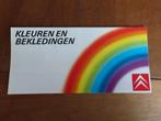 Folder Citroen kleuren en bekledingen modeljaar 1986, Ophalen of Verzenden, Zo goed als nieuw, Citroën, Citroën