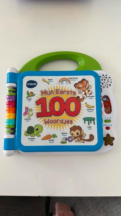 Vtech mijn eerste 100 woordjes, Kinderen en Baby's, Speelgoed | Vtech, Zo goed als nieuw, 6 maanden tot 2 jaar, Verzenden