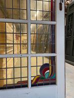 Set openslaande deuren met glas in lood 206x165cm., Ophalen