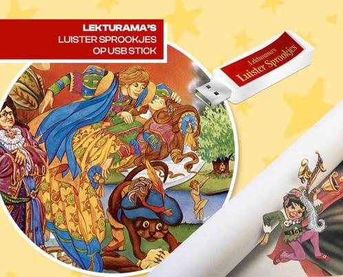 Lekturama's luistersprookjes Digitaal USB - 39 sprookjes, Audio, Tv en Foto, Overige Audio, Tv en Foto, Nieuw, Verzenden