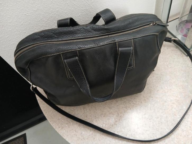 PROFUOMO TAS VAN ECHT LEDER. LAPTOPTAS, WERKTAS, HEREN TAS, Computers en Software, Laptoptassen, Zo goed als nieuw, Ophalen of Verzenden