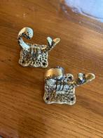 Vintage Wandhaken Messing, Ophalen of Verzenden, Gebruikt, Metaal, Wandhaken