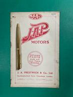 JAP Motorcycles 8.45hp Engines Partlist 1924 UK (Org.), Motoren, Overige merken