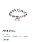 Energetix armband levensbloem van € 49 voor € 35, Ophalen of Verzenden, Nieuw, Zilver, Staal
