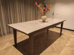 Zware houten eettafel 260 cm, Huis en Inrichting, Tafels | Eettafels, Ophalen, Gebruikt, Eikenhout, 200 cm of meer