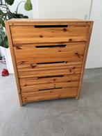 Houten ladekast IKEA, Ophalen, Gebruikt, 5 laden of meer, 100 tot 150 cm