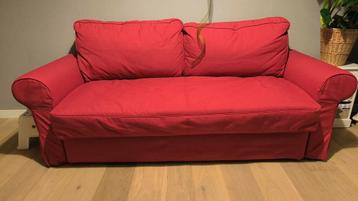 Rode slaapbank Backabro Ikea - als nieuw!!! - MOET NU WEG beschikbaar voor biedingen