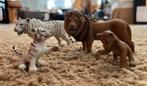 Schleich witte tijgers en leeuwen, Verzamelen, Dierenverzamelingen, Ophalen of Verzenden, Zo goed als nieuw, Beeldje of Figuurtje