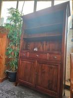Prachtige koloniale open servieskast /buffetkast /boekenkast, Ophalen, 100 tot 150 cm, Zo goed als nieuw, X