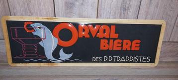 Reclamebord Orval bière (donkere versie)