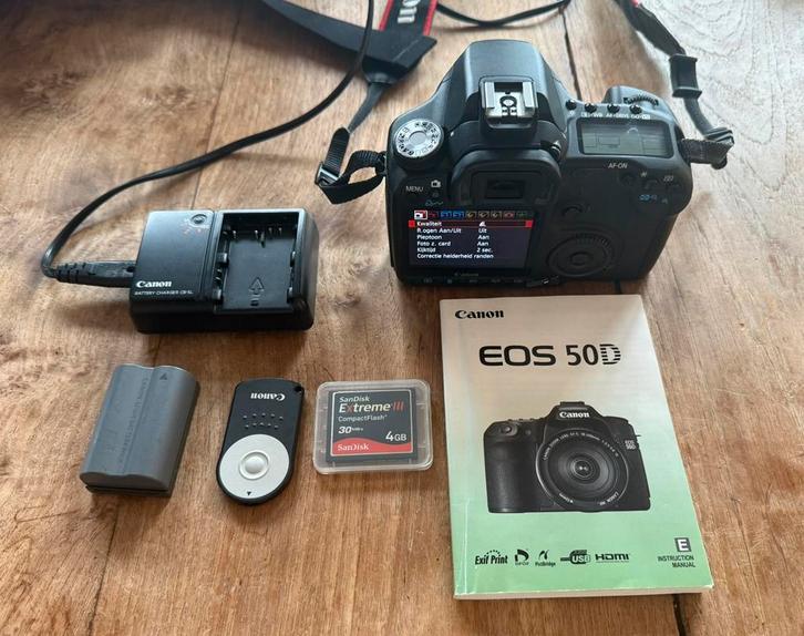 Canon 50D inclusief extra’s, Audio, Tv en Foto, Fotocamera's Digitaal, Gebruikt, Spiegelreflex, Canon, Geen optische zoom, Ophalen of Verzenden
